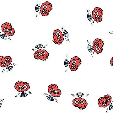 Endless learning vector seamless pattern Stock Illustration