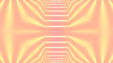 Endless loop animation of bright yellow rays. Bright background. 3d rendering 4K Stock Footage 232099704