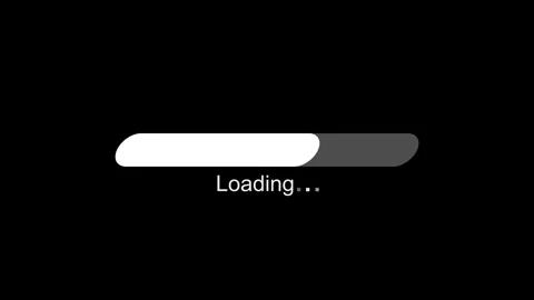 Endless Loop Loading Bar Animation for Download and Install Screens Stock Footage 310637919