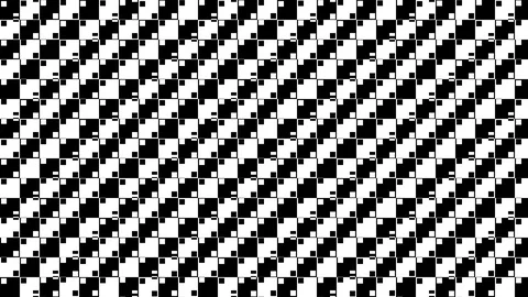 Endless Loop of Recursive Black and White Squares Forming Checkered Grid Video stock 118986399