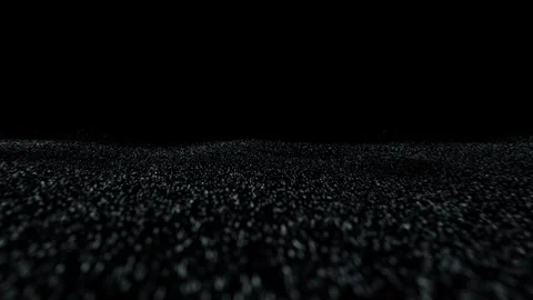Endless loop travel dotted waves on black background Stock Footage 338104810