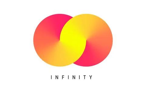 Endless loop vector symbol logo icon. Mobius future line strip abstract Illustrazione stock