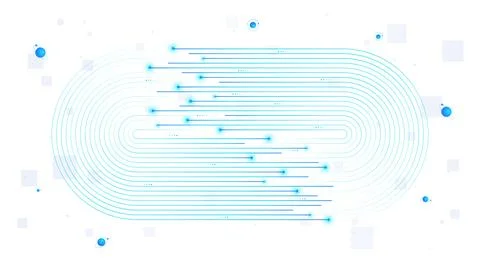 Endless loop white poster vector Illustrazione stock