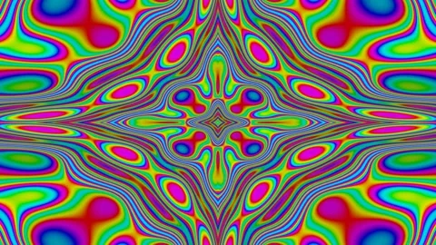 Endless looped VJ pattern bright multicolored Stock Footage 171714397