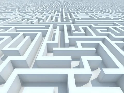 Endless Maze Stock Illustration