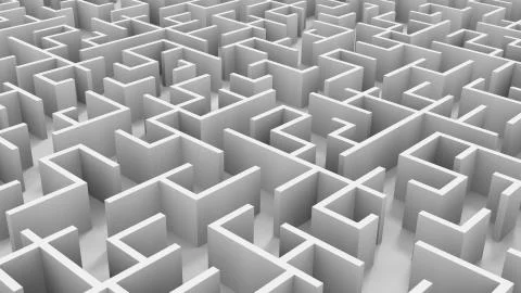 Endless maze Stock-Fotos