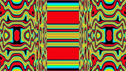 Endless mesmerizing kaleidoscope pattern in bright colors Video stock 171714436