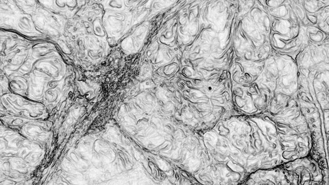 Endless Monochrome Ink Loop Stock Footage 327995266