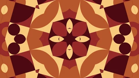 Endless motion graphic mosaic with flat design. Seamless loop geometric Video stock 188081245