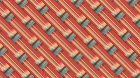 Endless moving background of rectangles with trendy animated pattern. 3d render Stock Footage 155957322