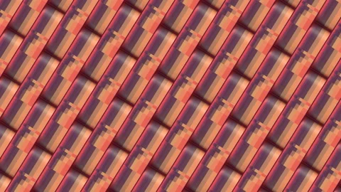 Endless moving geometric background with trendy animated gradient. 3d rendering Stock Footage 150428946