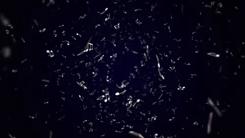 Endless musical notes animation background Vídeo Stock 333635519