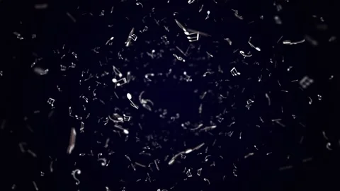 Endless musical notes animation background Stockbeeldmateriaal 333636027