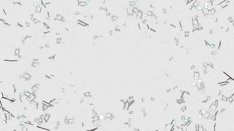 Endless Musical Notes Animation 库存影片 332078725