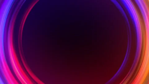 Endless neon circle shaped light on dark background. Loops seamlessly.	 Stock-Footage 247690325