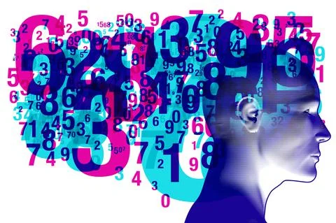 Endless Numeric Thinking and Calculations Stockillustratie