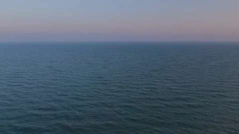 Endless Ocean Aerial at Dusk, Static View Video stock 109427108