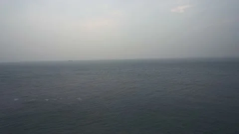 Endless Ocean View from small island, Cheung Chau, Hong Kong Video stock 131990218