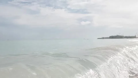 An endless ocean waves stretching to the horizon Video stock 331937975