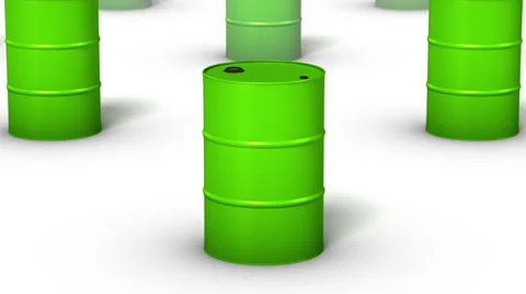 Endless Oil Drums vertigo effect (Green Stock Footage 31213522