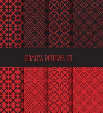 Endless oriental ornament. Repeatable geometric style. Stock Illustration