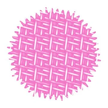 Endless pattern of abstract intertwined alight element in trendy bright pink Stock Illustration