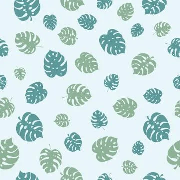 Endless pattern with colorful branches from Hawaii Stock Illustration