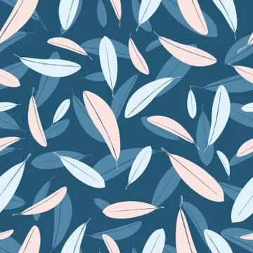 Endless pattern with colorful branches from Hawaii Stock Illustration