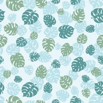 Endless pattern with colorful branches from Hawaii Stock Illustration