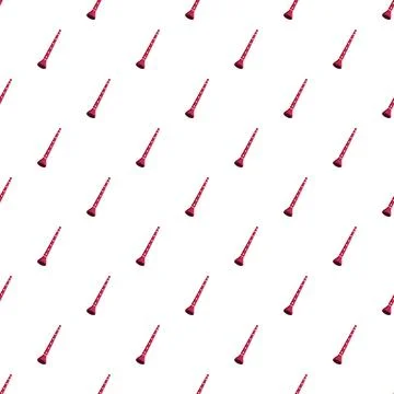Endless pattern featuring piccolo flute musical instruments Illustrazione stock