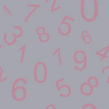Endless pattern numbers Stock Illustration