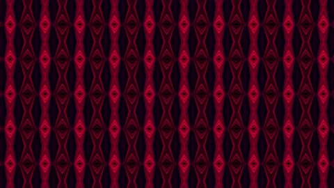 Endless pattern red kaleidoscopic loop motion hypnotic background Video stock 140733529