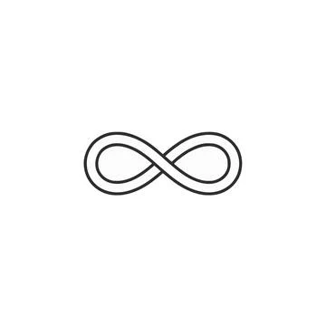 Endless possibilities a simple rendering of the symbol representing limitle.. Illustrazione stock