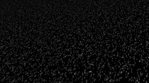 Endless quantity of numbers flying and blinking in digital space. Animation Illustrazione stock