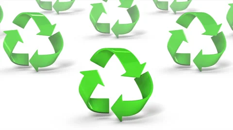Endless Recycle symbols vertigo effect Stock Footage 27290575