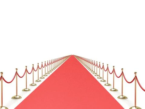 Endless red carpet Stock Illustration