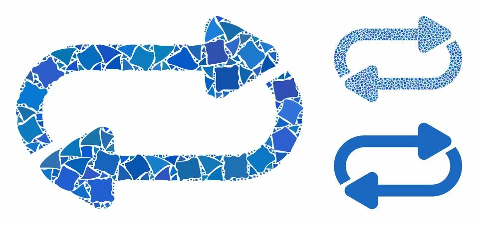 Endless repeat Composition Icon of Joggly Parts Illustrazione stock