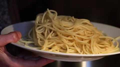 Endless repeating itself loop video. Someone is serving hot steaming tasty .. Stock-Footage 277467937