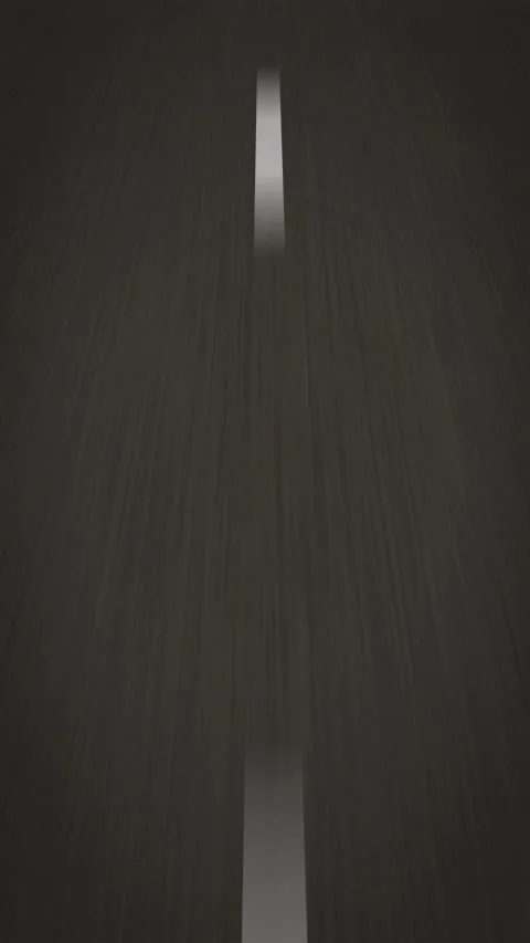 Endless road motion, white dashed line on asphalt moving forward, seamless loop. Stock Footage 330396521