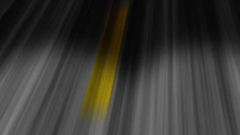 Endless Road Orange Stripes Stock Footage 82210193