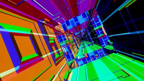 Endless rotating flickering tunnel. VJ Loop Stock-Footage 191497059