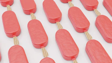 Endless Ruby Chocolate Ice Creams Stock Footage 314561478