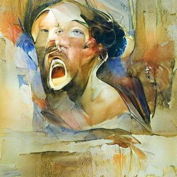 Endless screaming Stock Illustration