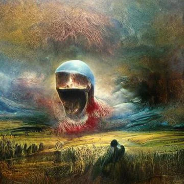 Endless screaming Stock Illustration