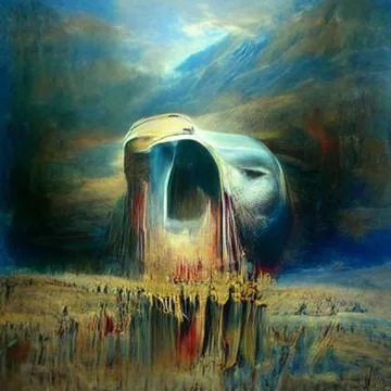 Endless screaming Stock Illustration