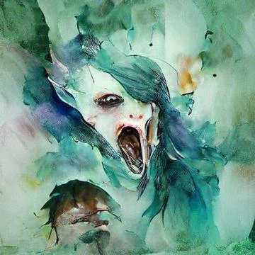 Endless screaming Stock Illustration