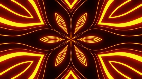 Endless seamless animation, bright emerging flowers. 動画素材 195927682