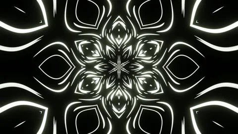 Endless seamless animation, bright emerging flowers. 動画素材 195927684