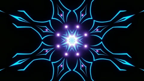 Endless seamless animation, bright emerging flowers. 動画素材 195927689