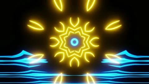 Endless seamless animation, bright emerging flowers. 動画素材 195927692